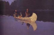Frederic Remington Evening on a Canadian Lake (mk43) Spain oil painting artist